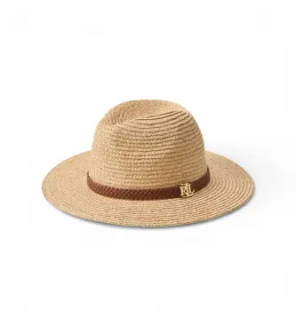 Lauren Ralph Lauren per donna 454P14391001 Fedora in rafia beige e similpelle (OSFA), Casual