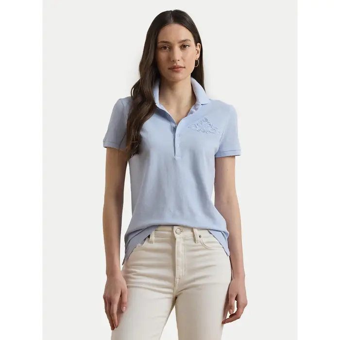 Polo 200966129001 Celeste Slim Fit Azzurro chiaro