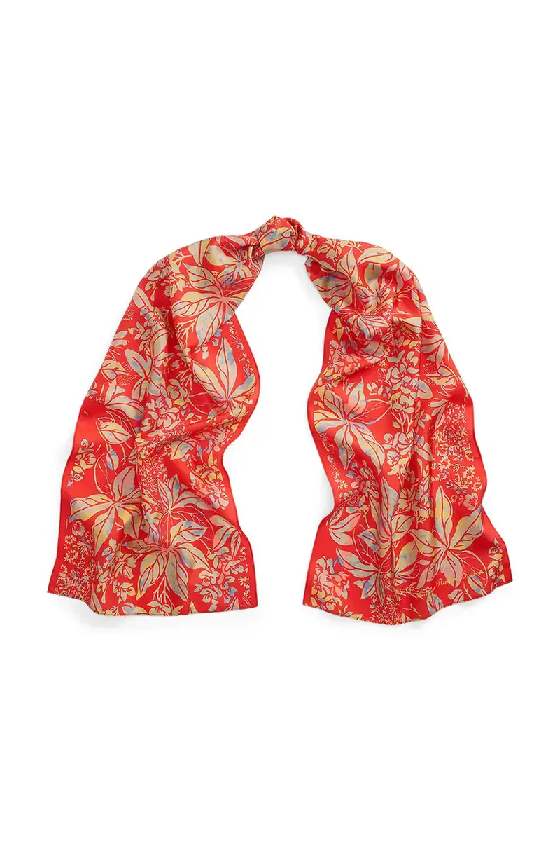 Lauren Ralph Lauren scialle in seta donna colore arancione 454980714