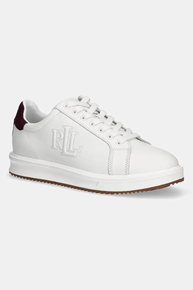 Lauren Ralph Lauren sneakers in pelle Ainsley colore bianco 802979188003