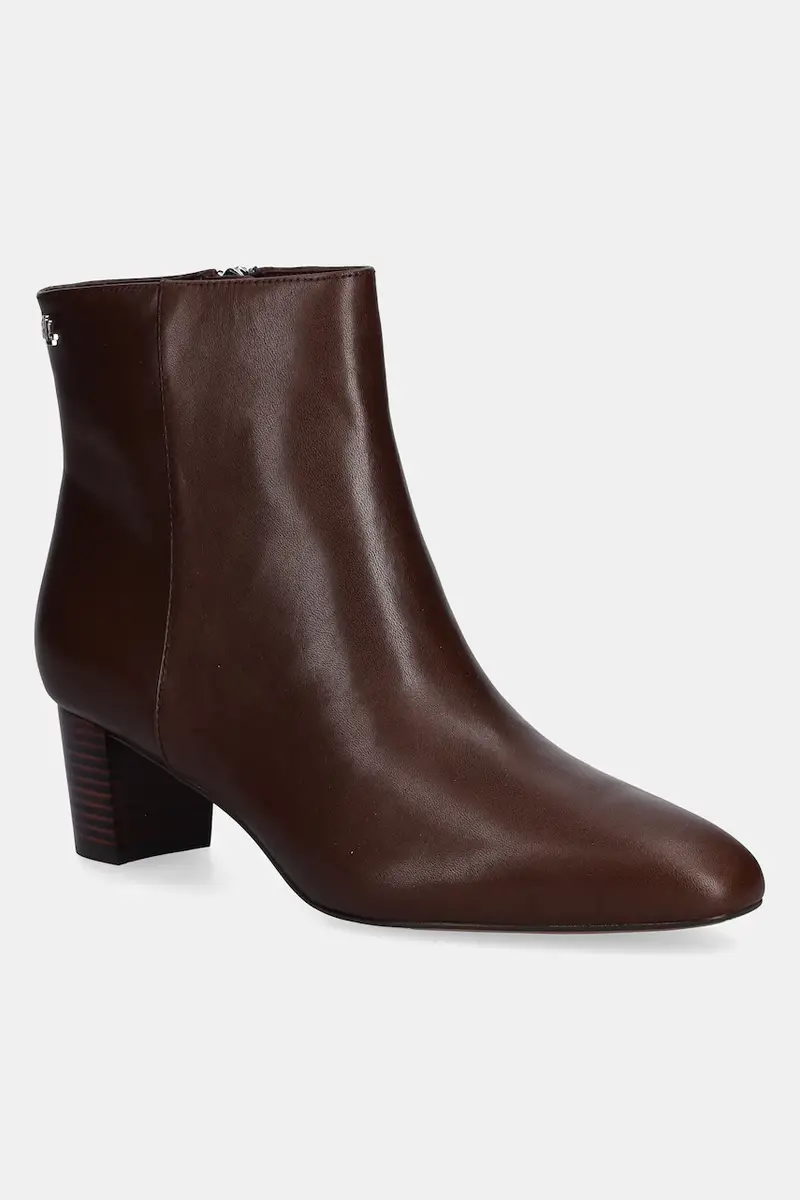 Lauren Ralph Lauren stivaletti alla caviglia in pelle Demi donna colore marrone 802974503002