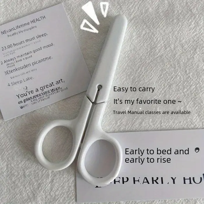 Forbici Vintage Portatili Per Studenti Uso Domestico Fatte a Mano Fai da Te Ricamo Lega Punto Croce Taglio Filo Piccole Forbici bianco