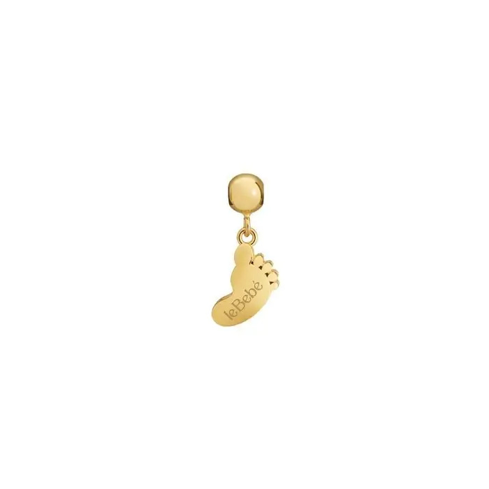 LE BEBE Charm I Tesorini Pop Con Sagoma Piede In Oro Giallo - Le Bebé