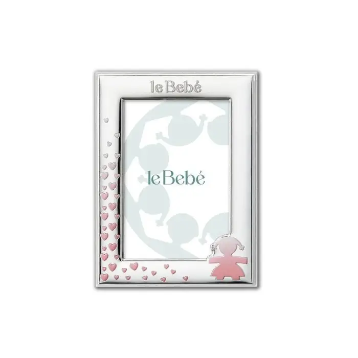 LE BEBE Cornice Per Foto 9X13 Cm Sagoma Bimba E Cuori - Le Bebé