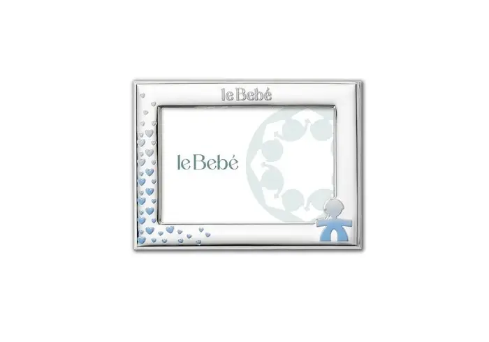 LE BEBE Cornice Portafoto 15X10 Cm Sagoma Bimbo E Cuori - Le Bebé