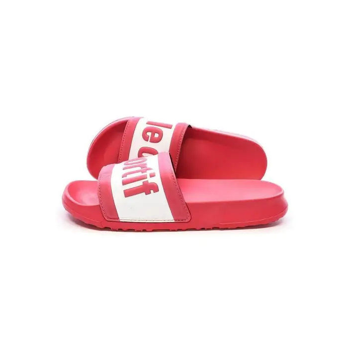Le Coq Sportif ciabatte Slide Wording Rosa