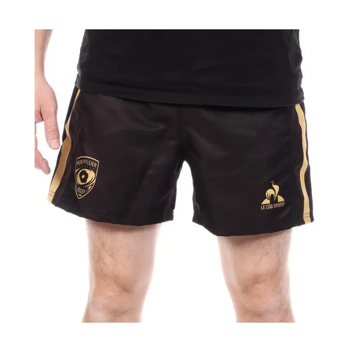 Le Coq Sportif Pantaloni corti Montpellier Short de Rugby Mhr Nero