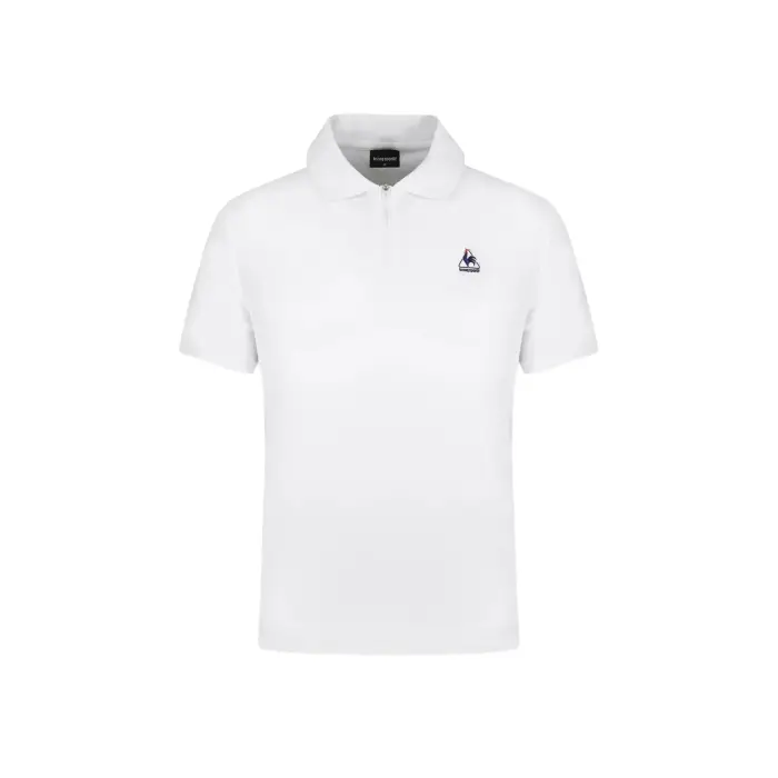 Le Coq Sportif Polo SMU Tri Blanc
