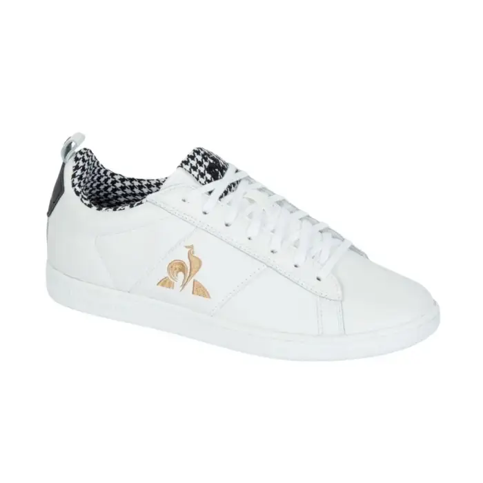 Le Coq Sportif Scarpe da ginnastica da donna CourtclassicPied De Poule Blanc