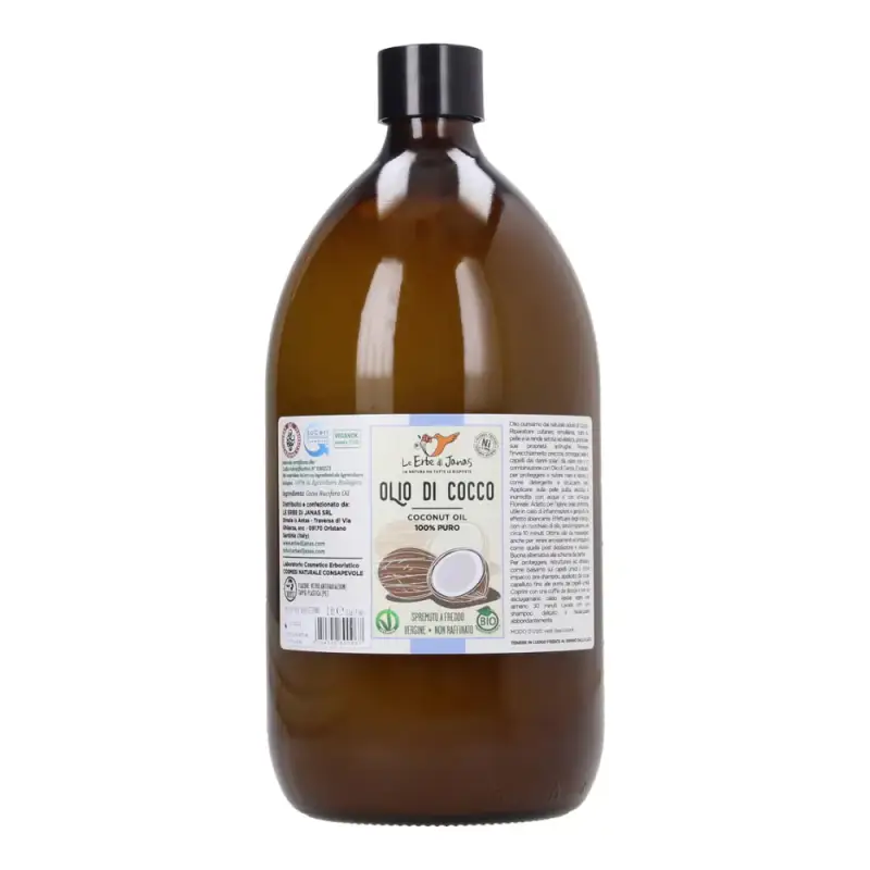 Le erbe di janas Olio di Cocco Vergine, 1 litro (bottiglia)