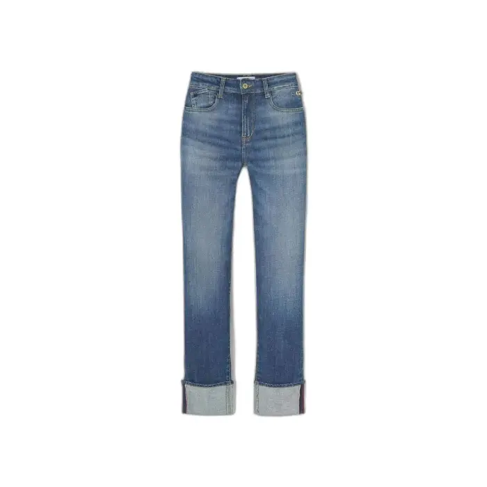 Le Temps des cerises Jeans 7/8 da donna Mom Loli Bleu