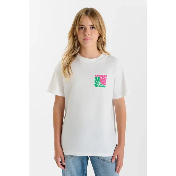 Le Temps des Cerises T-shirt Maglietta FLEURGI Bianco