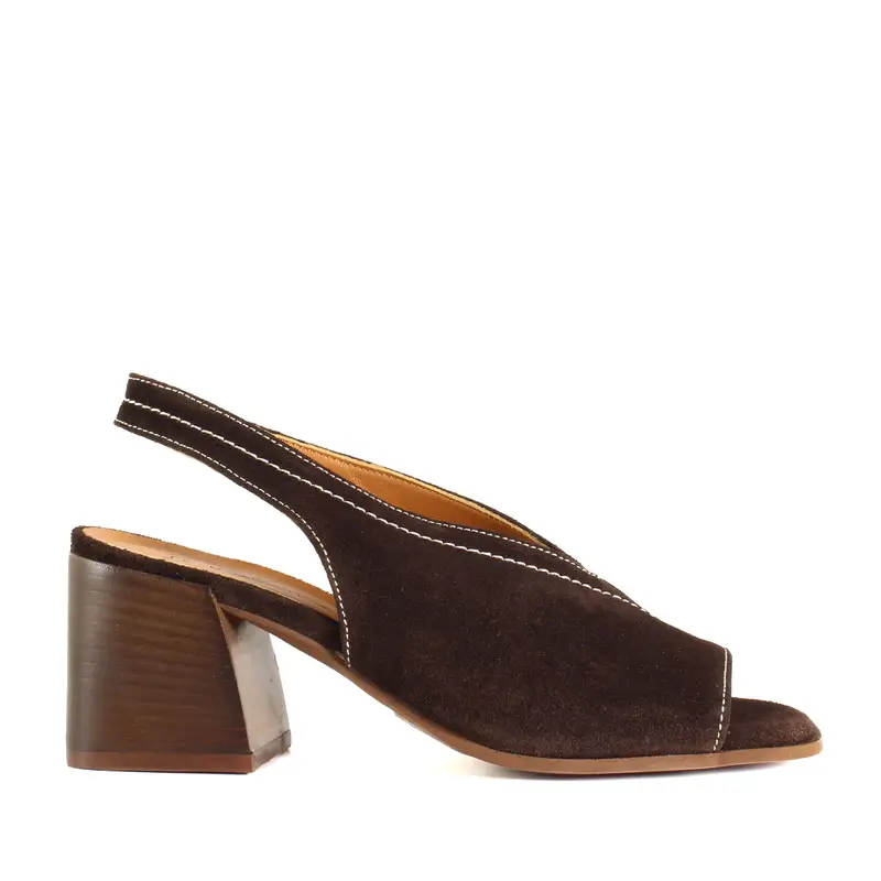 Le Walterine Sandalo Justine Marrone