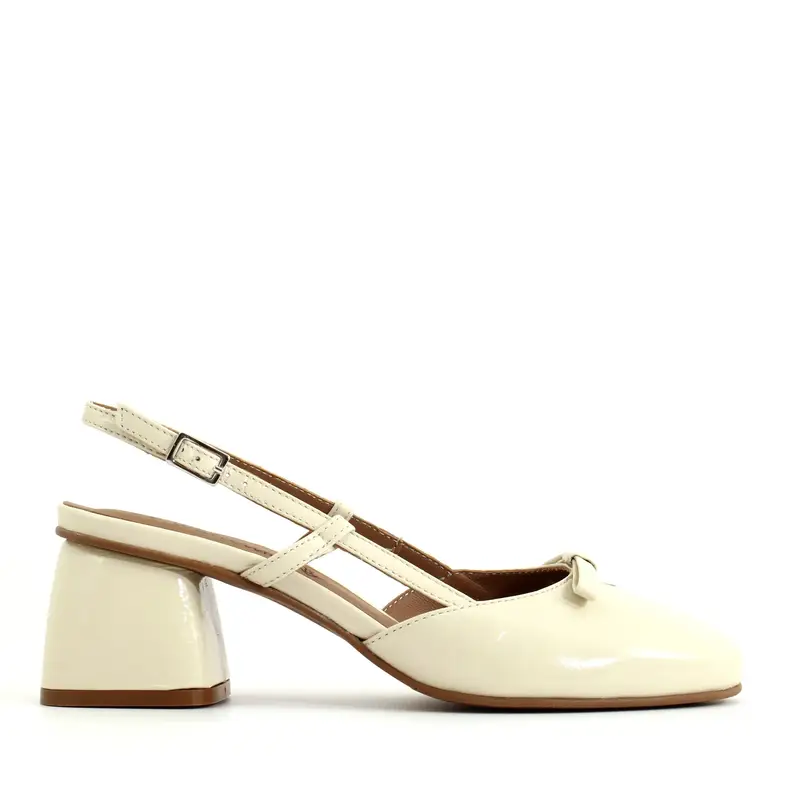 Le Walterine Slingback Kora Bianco