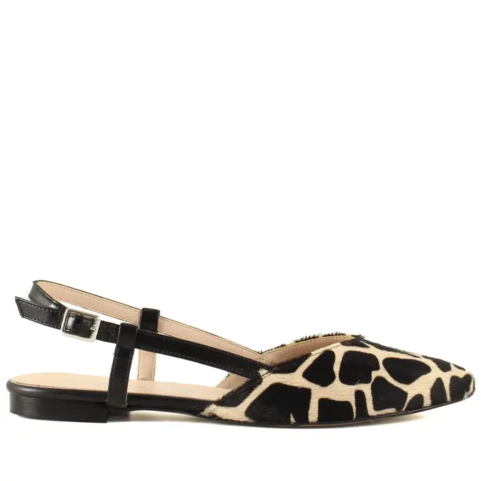 Slingback Sunny Animalier, Giraffa