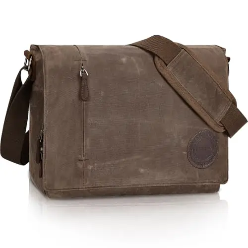 Leathario Borsa a tracolla Uomo Grigio 2860371