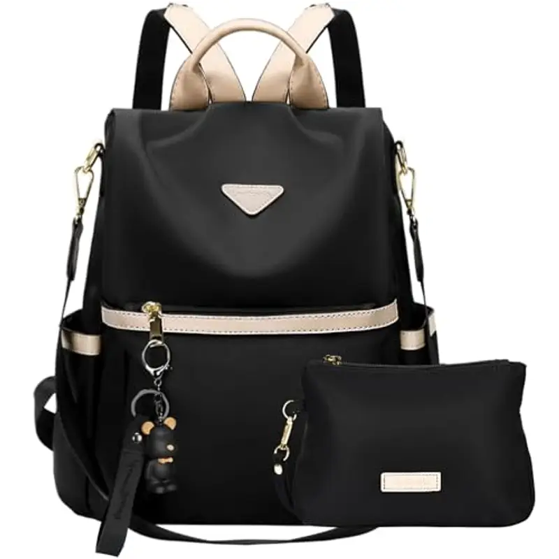 Leathario Zaino Donna Antifurto e Impermeabile, Zainetto, Zaini, Borsa Donna per Ufficio, Lavoro, Università, Viaggio