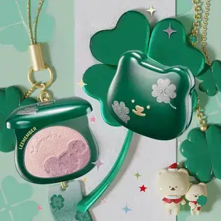 LEEMEMBER Dual Color Satin Multi-Purpose Powder Lucky Clover Edition - 3 Types #CM01 Four-Leaf Clover - 5g