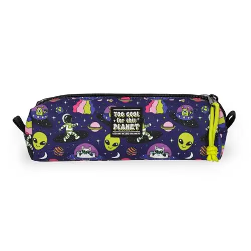 Legami Astuccio My Pencil Case, Tema Space, Chiusura a Zip, in Plastica riciclata, Resistente, Capiente, Pratico, per