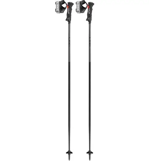 Leki Airfoil 3D - bastoncini sci alpino Black