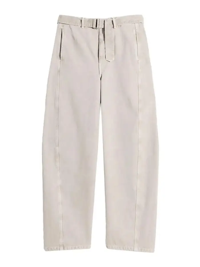 Lemaire Pantaloni con cintura attorcigliata Grigio