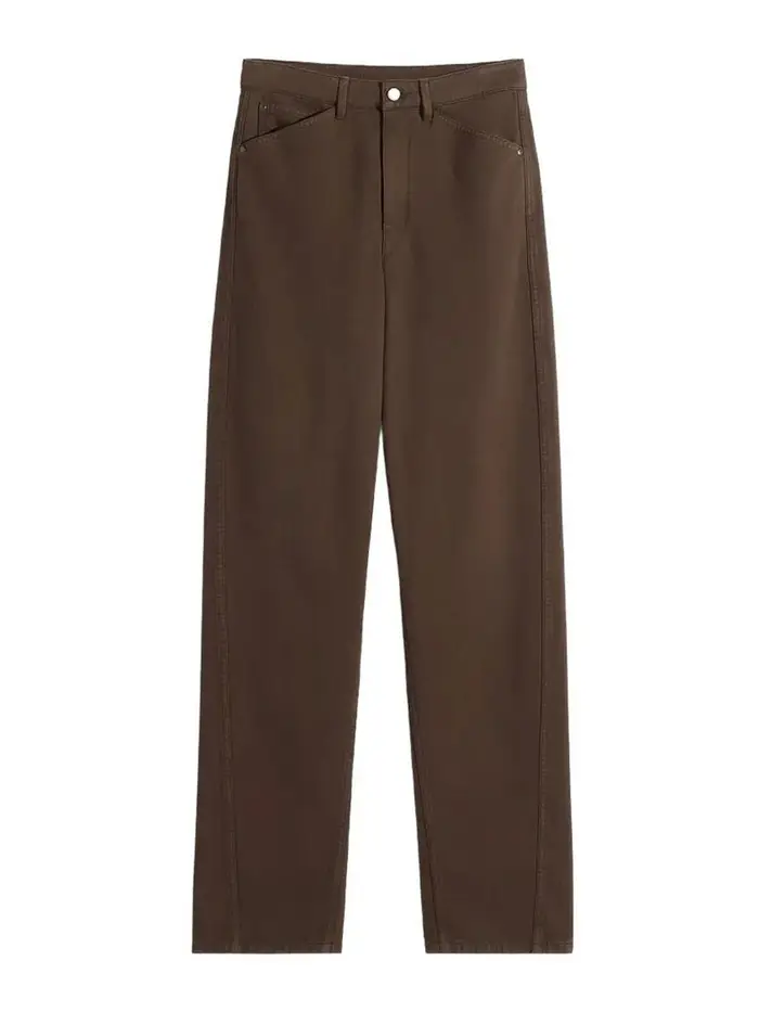 Lemaire Pantaloni twisted cinque tasche Marrone