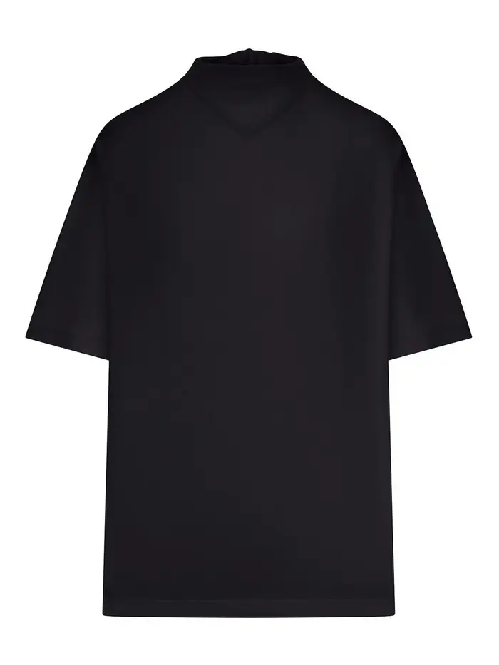 Lemaire T-shirt con sciarpa in jersey Nero