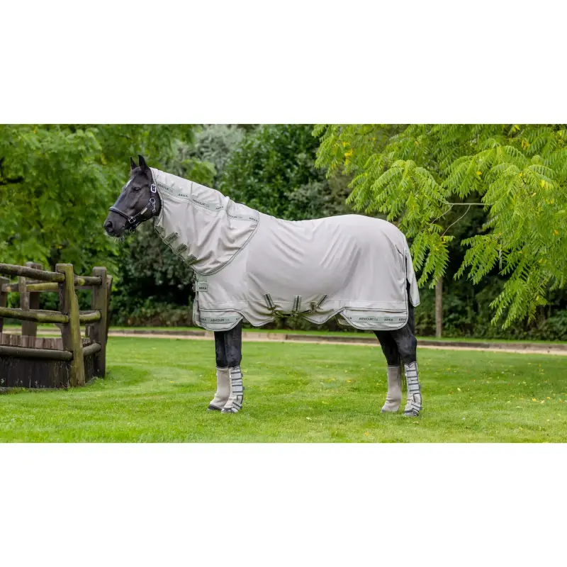 LeMieux Coperta antimosche per cavalli - con copricollo Arika Armour-Tek