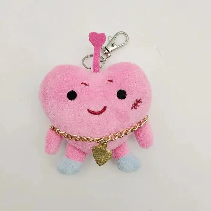 Bambini PIPI Cuore Peluche Portachiavi Portachiavi Borsa Accessori Hyunjin Felix Han Bangchan Regalo rosa