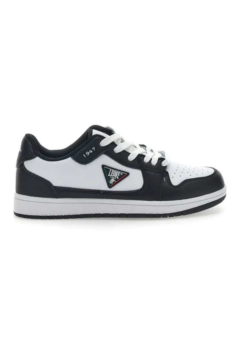 LEONE Sneakers Sportive Nere e Bianche 35 [NERO