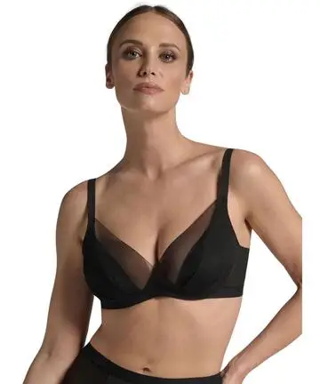 Lepel Reggiseno sfoderato con ferretto push-up in tulle e microfibra Tesoro 305 Coppa B