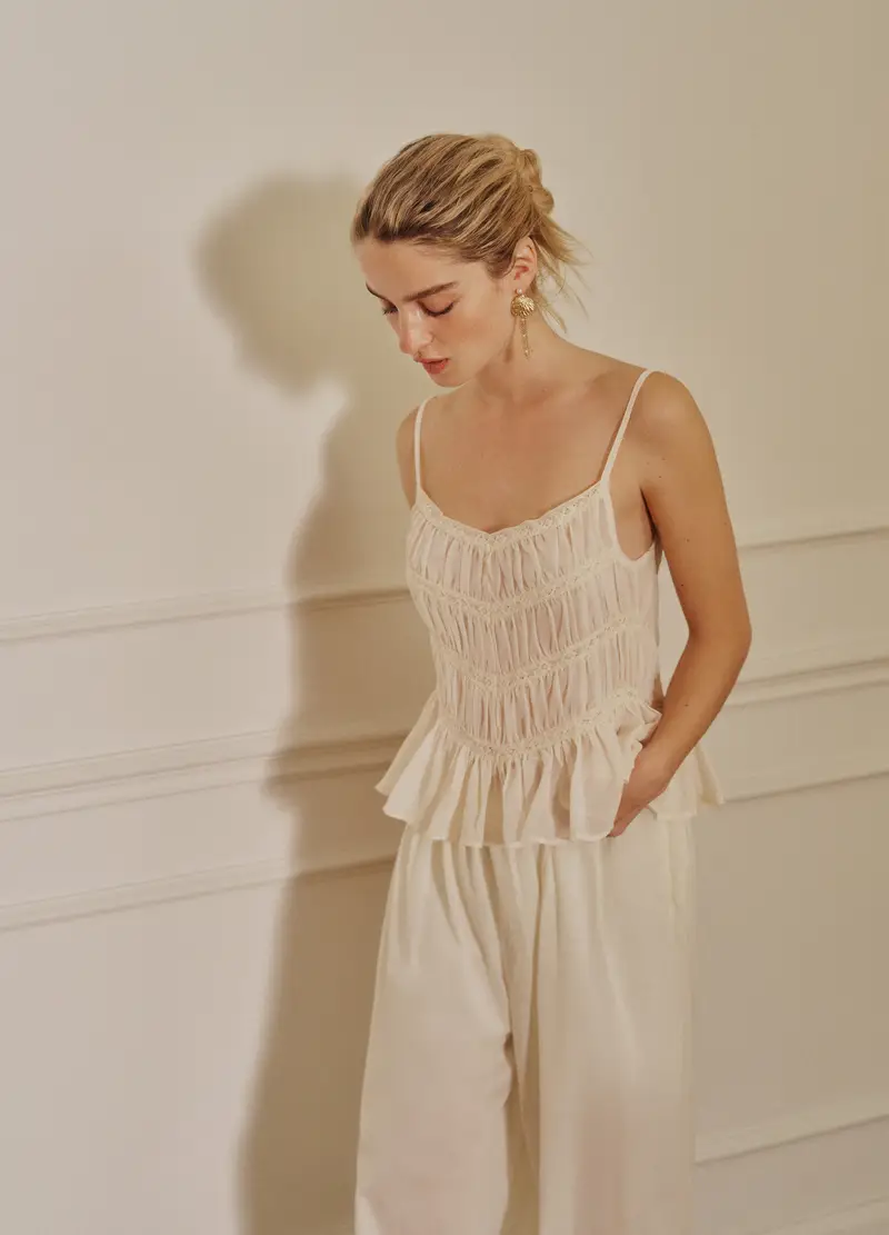 LES COPAINS Top Donna Bianco 4557360