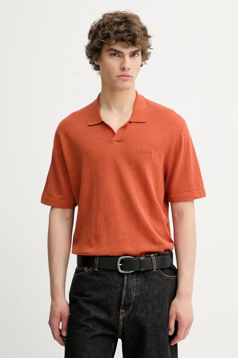 Les Deux Polo Uomo Arancione 2885086