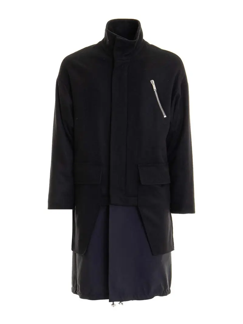 Les Hommes Cappotto Nero