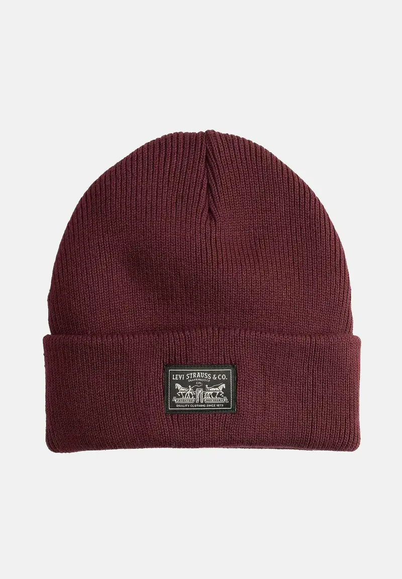 LEVI'S® Berretto di lana Backpatch bordeaux per uomo e donna
