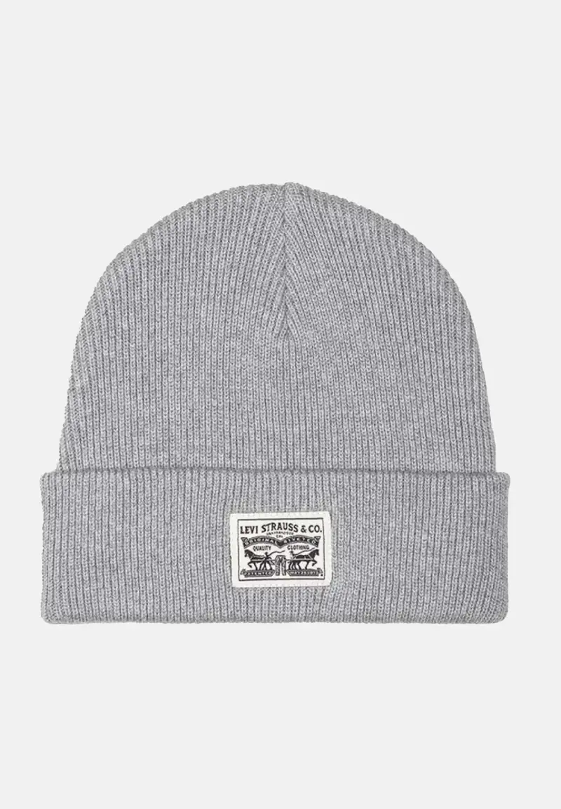 LEVI'S® Berretto di lana Backpatch grigio per uomo e donna