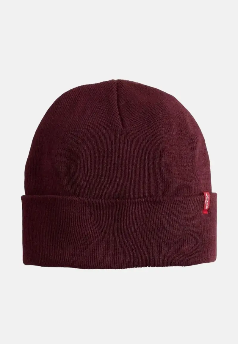 LEVI'S® Berretto di lana Slouchy bordeaux per uomo e donna