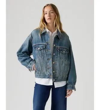Levi s Levi per donna A1743-0176 Giacca 90S Trucker azzurro chiaro, Blu, Casual, Cotone, Denim