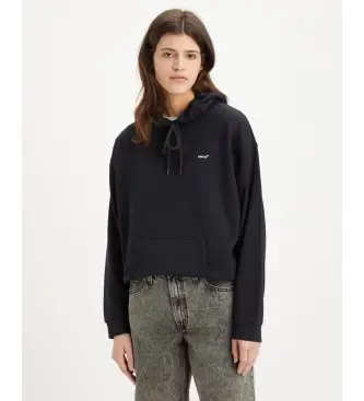 Levi s Levi per donna A5943-0005 Felpa nera per tutti i giorni, Nero, Casual, Cotone
