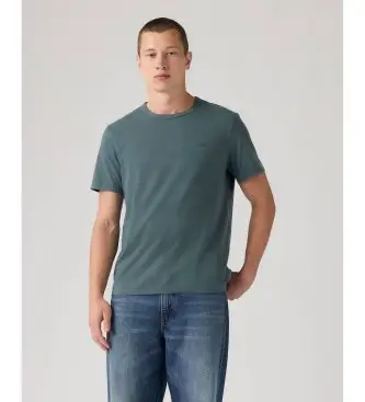 Levi s Levi per uomo 005GX-0023 Maglietta originale verde, Casual, Cotone, Manica corta Blu