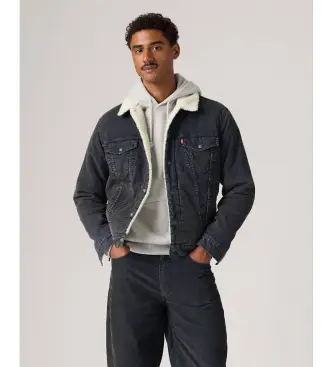 Levi s Levi per uomo 16365-0351 Giacca Type 3 Sherpa Trucker nero, Casual, Cotone, Classico