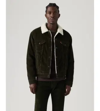 Levi s Levi per uomo 16365-0355 Giacca da camionista Sherpa tipo 3, nera, Nero, Casual, Cotone