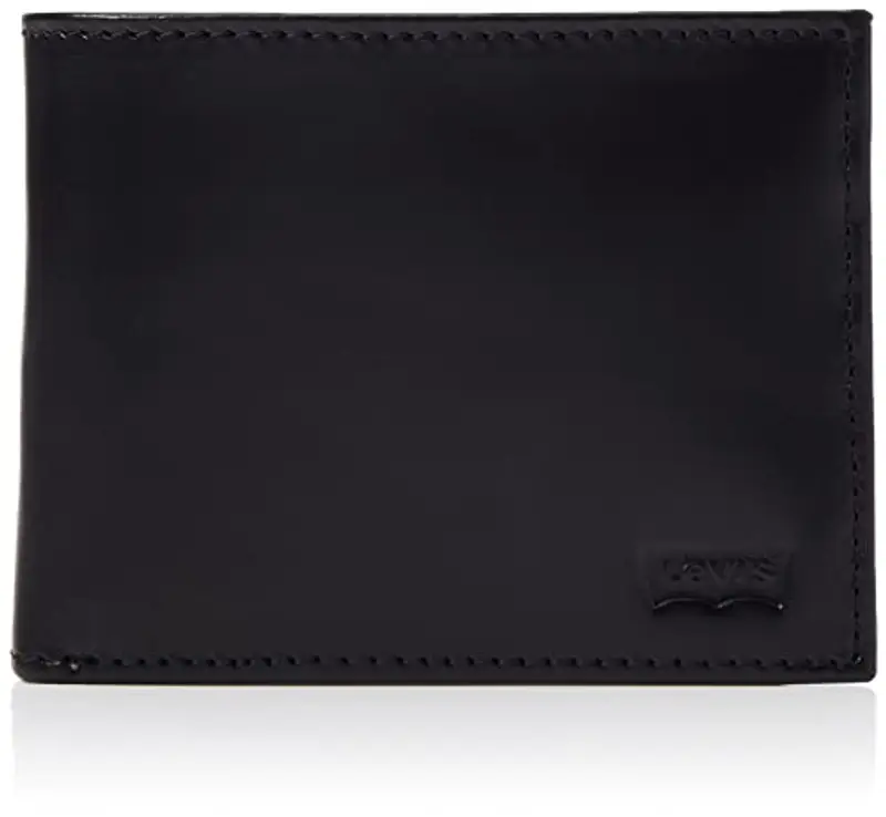 Levi's Casual Classics Hunte Coin Bifold - Batwin, Accessori da Viaggio, Portafoglio Bi-Fold Uomo, Nero (Regular