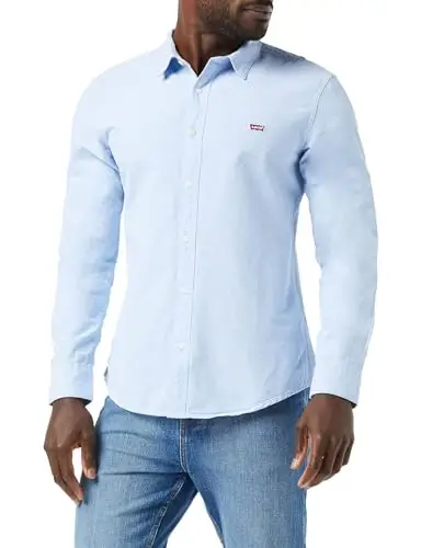 Levi's Long-Sleeve Battery Housemark Slim, Uomo, Allure