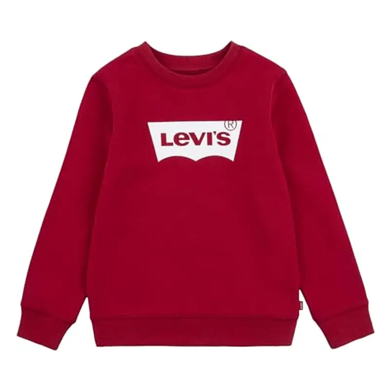 Levi's Lvb Batwing Crewneck, Felpa Bambini e ragazzi, Rosso ( Red/ White), 16 anni, 176 cm