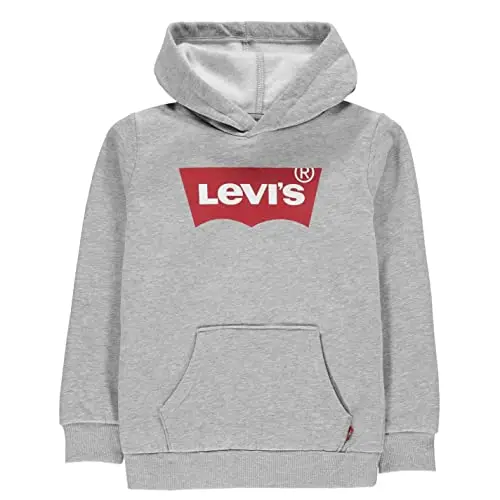 Levi's Lvb Batwing Screenprint Hoodie, Felpa con Cappuccio Bambini e ragazzi, Grigio (Grey Heather), 4 anni