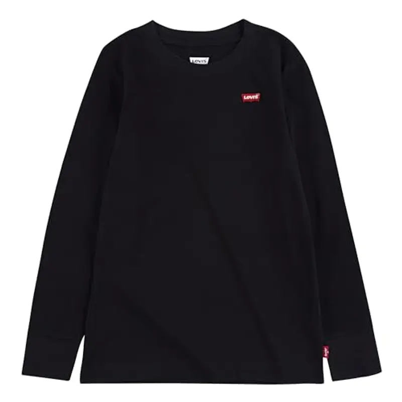 Levi's Lvb L/S Batwing Chesthit Tee, Maglietta Bambini e ragazzi, Nero (Black), 12 anni