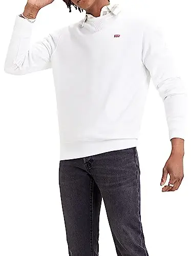 Levi's New Original Crew, Felpa Uomo, White