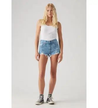 Levi s per donna 56327-0081 Corto 501 Originale blu, Casual, Cotone, Sostenibile