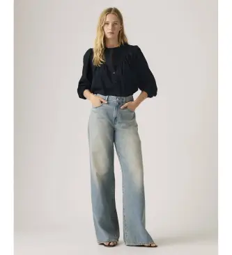 Levi s per donna A8701-0042 Jeans Xl Leggeri A Vita Dritta blu (28/31), Casual, Cotone, Denim